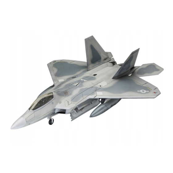 REVELL Lockheed F-22 A RAPTOR Assembly Manual