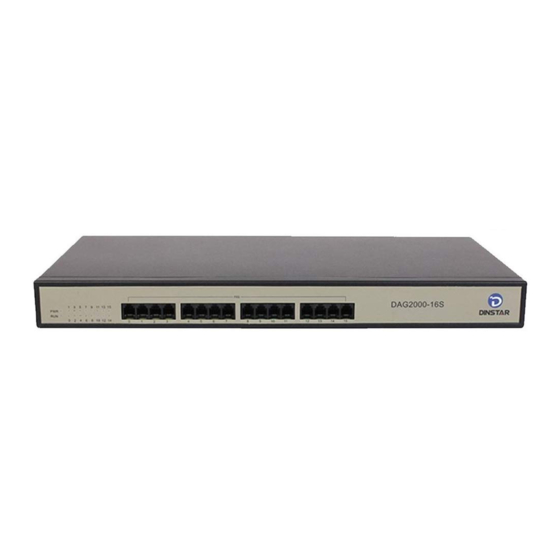 Dinstar DAG3000-32S Quick Installation Manual