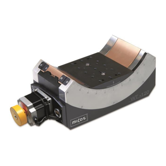 PI Micos WT-120 User Manual