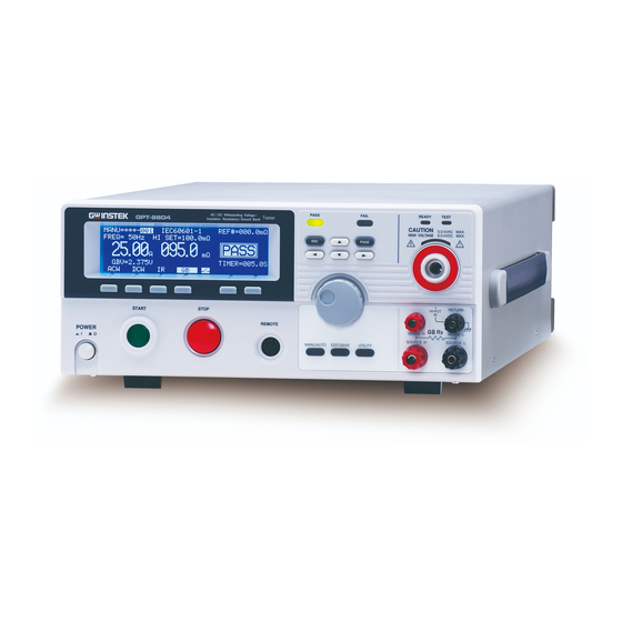 GW Instek GPT-9000 Manual