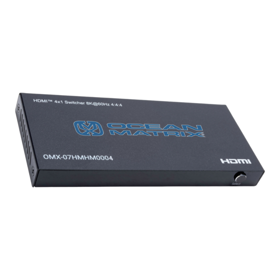 Ocean Matrix OMX-07HMHM0004 Operation Manual