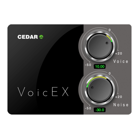 Cedar VoicEX Manual