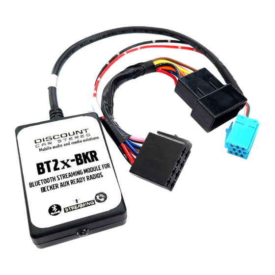 Discount Car Stereo BT2x-BKR Quick Strat