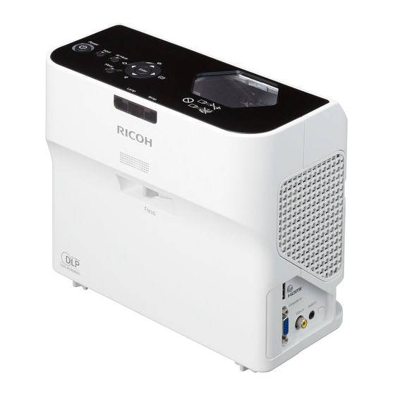 Ricoh PJ WX4130 Operating Instructions Manual
