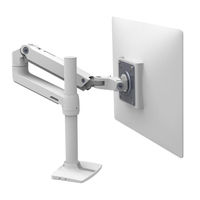 Ergotron LX Sit-Stand Wall Mount System with Universal CPU Holder Assembly Instructions Manual