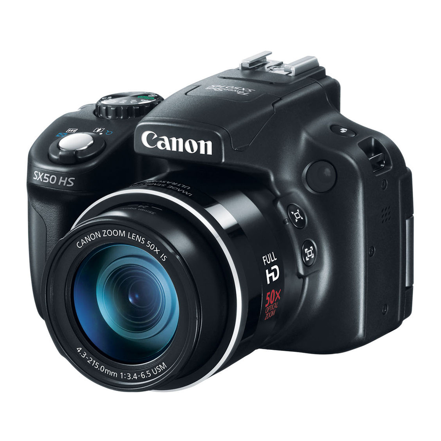 Canon PowerShot SX50 HS Getting Started