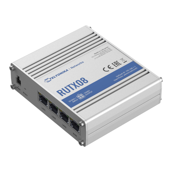 Teltonika RUTX08 User Manual