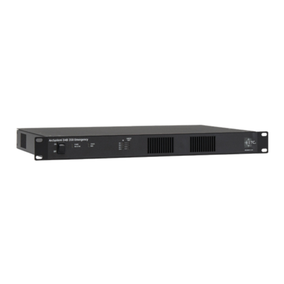 ETC ArcSystem Pro D4 Series Installation Manual