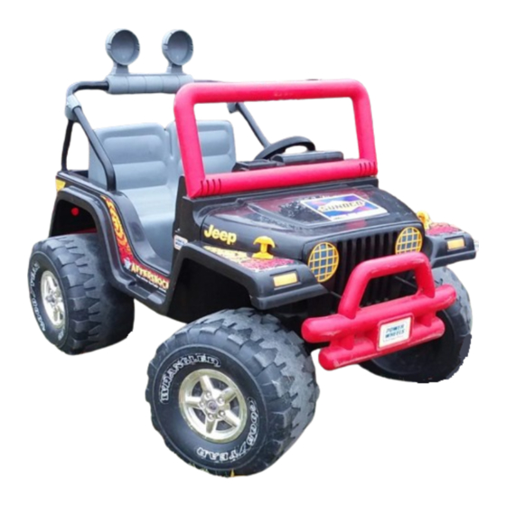 Fisher-Price Power Wheels Jeep AFTERSHOCK Owner's Manual And Assembly Instructions