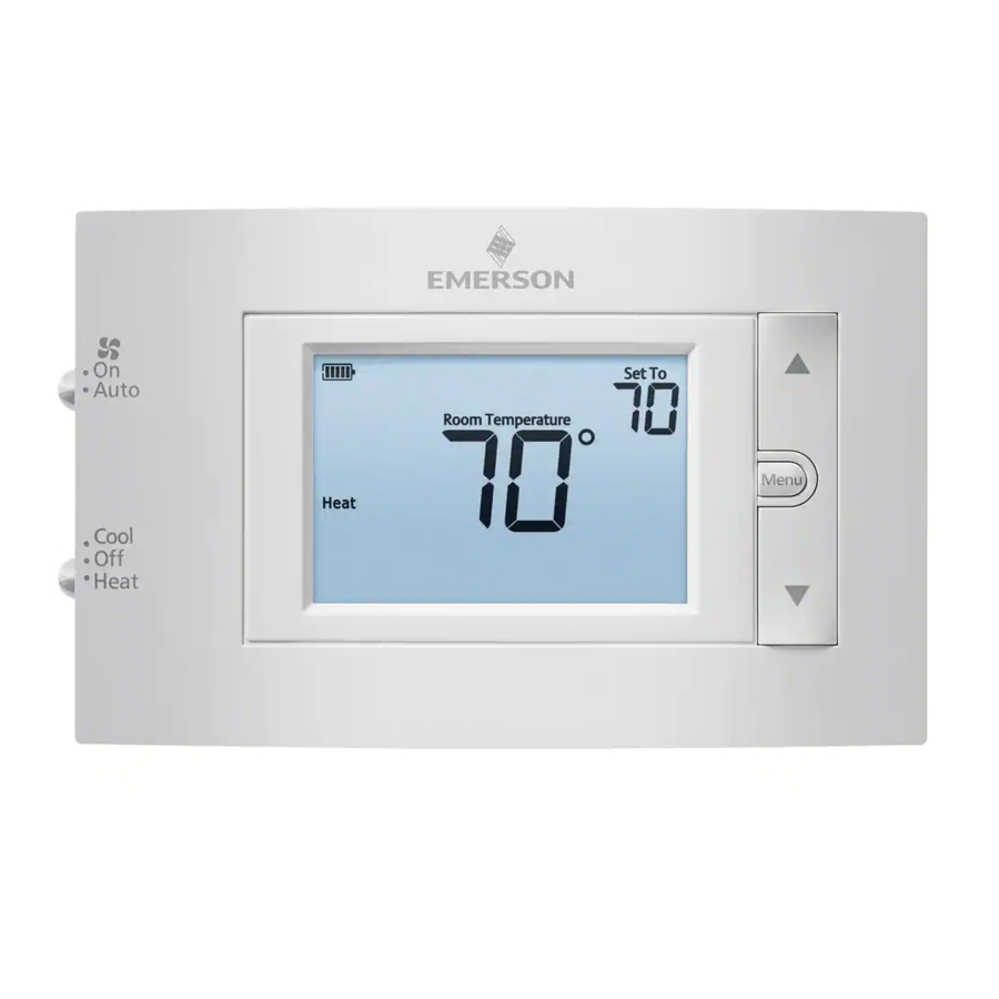 Emerson (NonProgrammable) Thermostat 1F83C11NP Manual ManualsLib