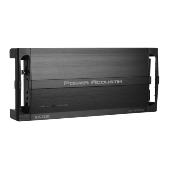 Power Acoustik RAZOR RZ4-1200D Manual