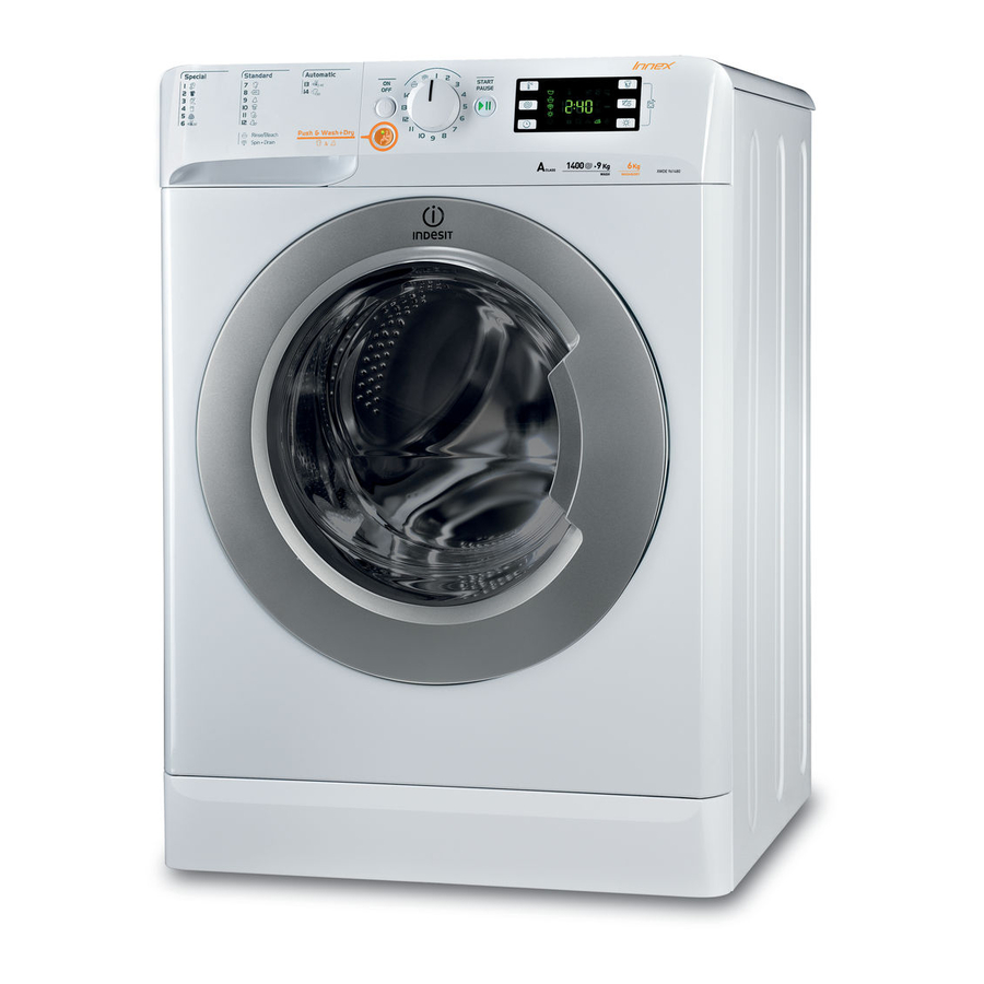 Indesit XWDE 861480 Instructions For Use Manual