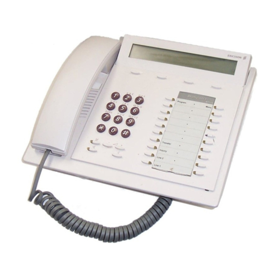Ericsson Dialog 3213 Quick Reference Manual