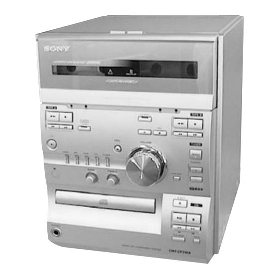 Sony HCD-CP2A Service Manual