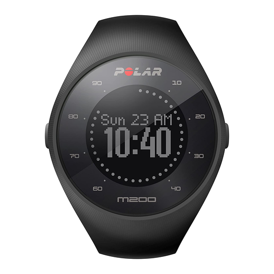 Polar Electro M200 Getting Started Manual