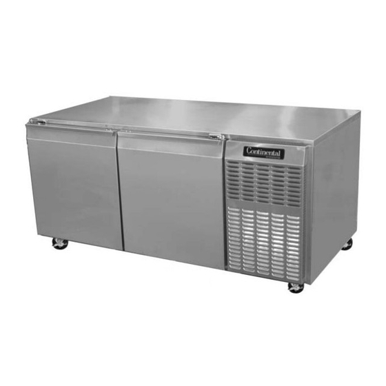 Continental Refrigerator CURB117 Specifications