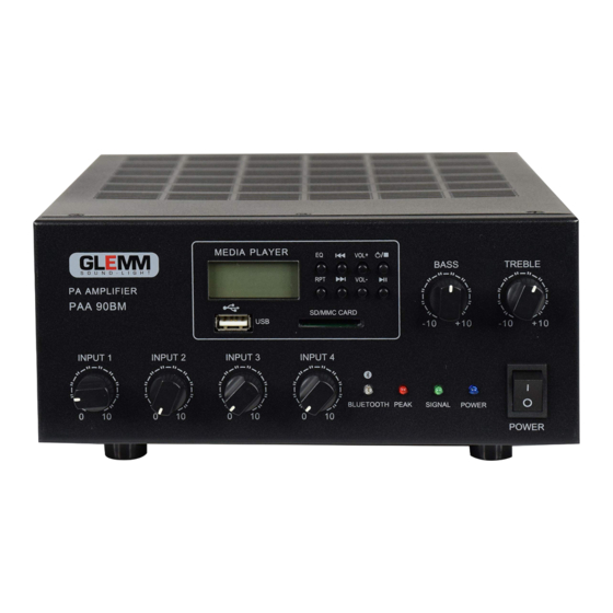 GLEMM PAA 90BM Instruction Manual