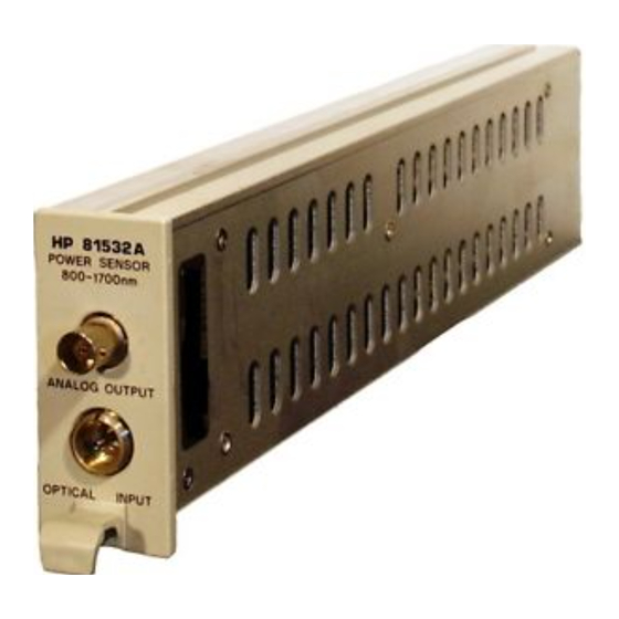 HP 81532A User Manual