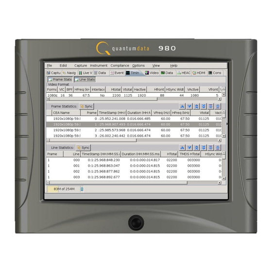 Quantum Data 980 Application Manual