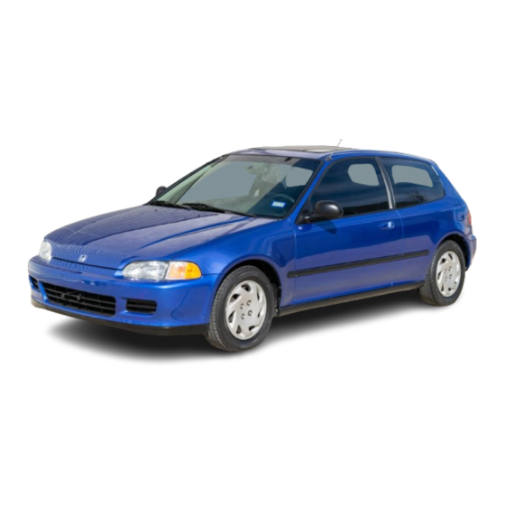 Honda 1992 Civic Shop Manual