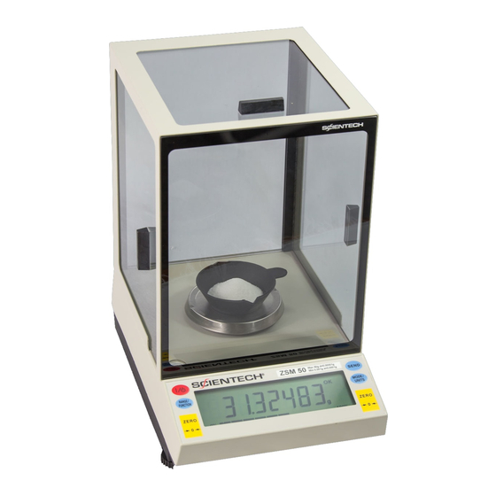 ScienTECH Zeta ZSM50 Set Up And Operating Instructions Manual