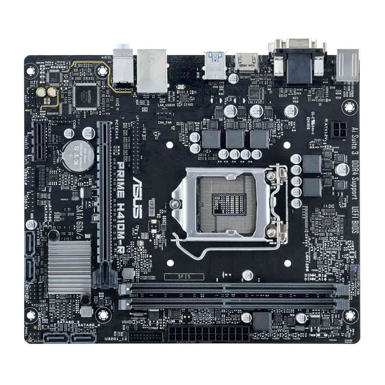 User Manuals: Asus Prime H410M-R Intel Motherboard