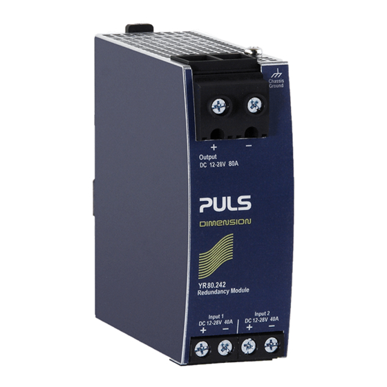 Puls YR40.242 Installation Manual