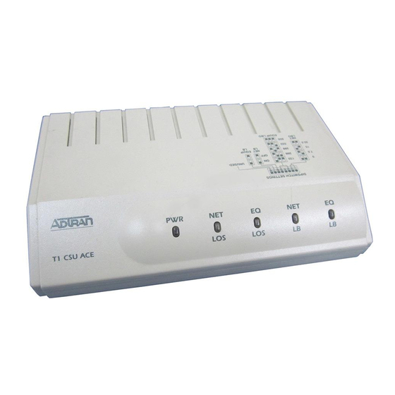 ADTRAN TSU CSU ACE 1202022L1 Installation Information