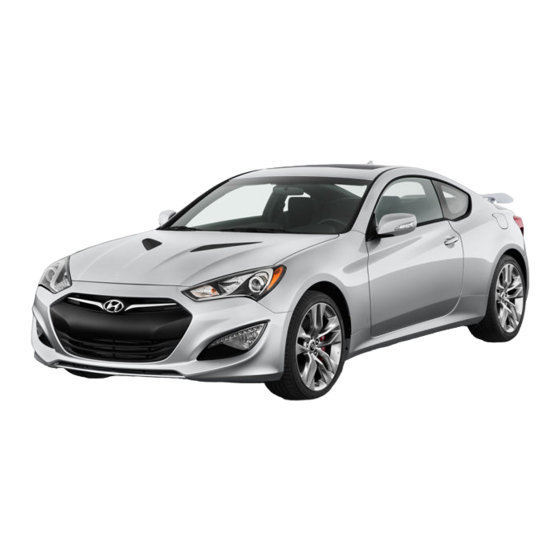 Hyundai Genesis Cupe 2016 Owner's Manual