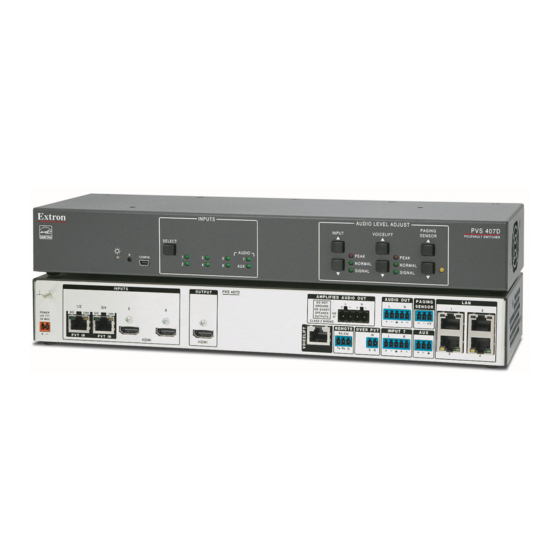 Extron electronics PVS 407D User Manual