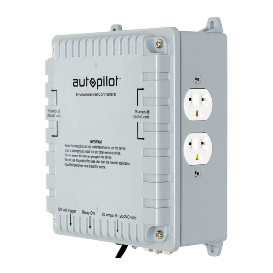 Hydrofarm Autopilot APCL4DX Instructions Manual