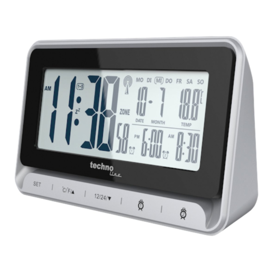 Techno Line WT290 Alarm clock Manuals