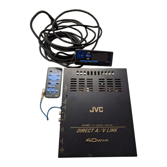 JVC KV-RA2 Installation & Connection Manual