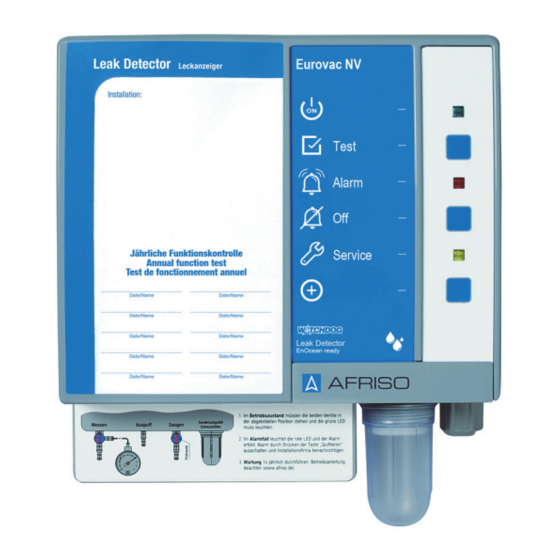 AFRISO Eurovac NV Manuals
