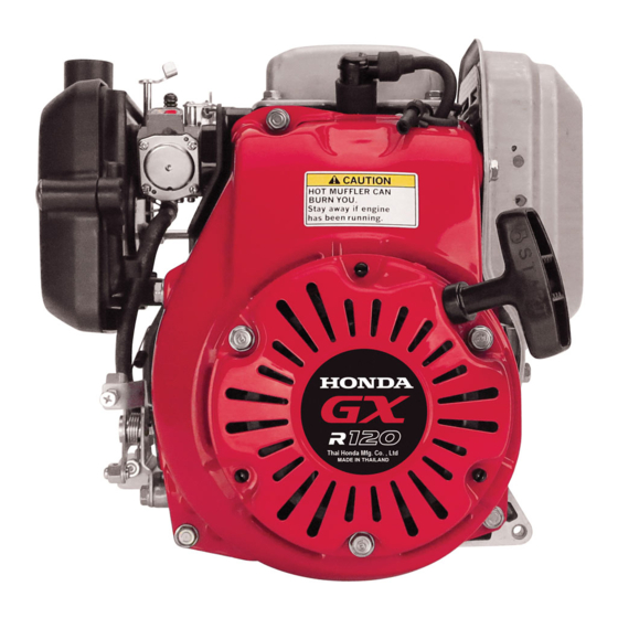 Honda GXR120T Manual