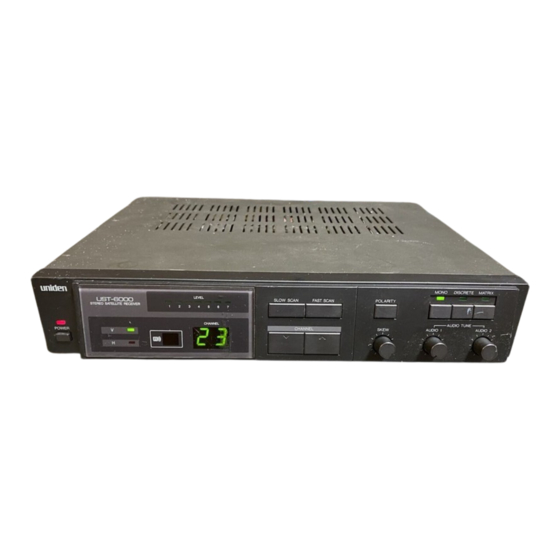 Uniden UST 6000 User Manual