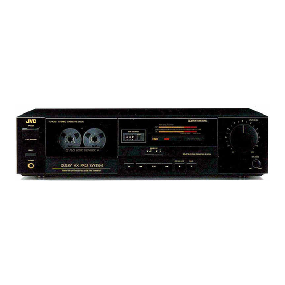 JVC TD-X321 Service Manual