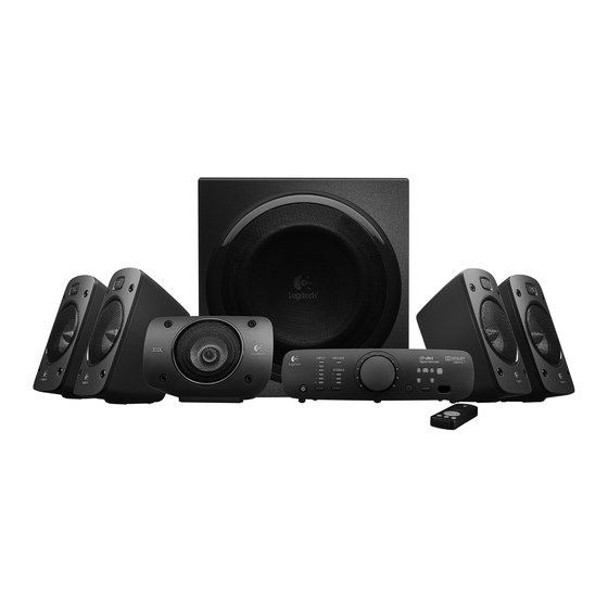 Logitech Z906 Userâ€™s Guide User Manual