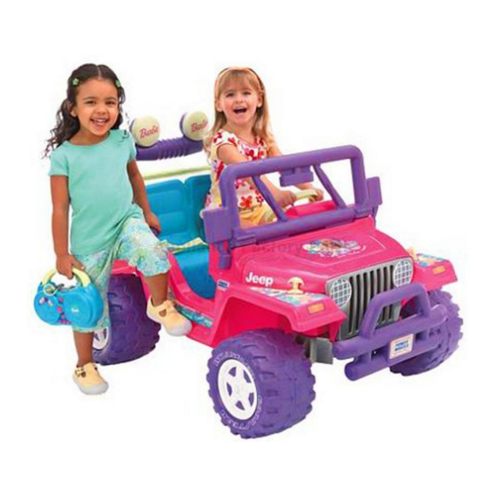 Fisher-Price POWER WHEELS Barbie TAKE-ALONG TUNES JEEP 4x4 Manuals