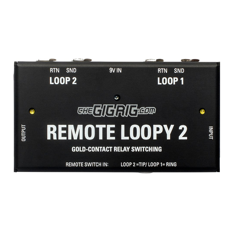 GigRig Loopy 2 Manual