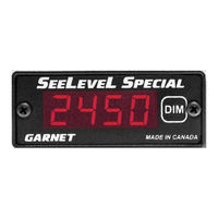 Garnet SeeLevel Special 807-ICE 05 Manual