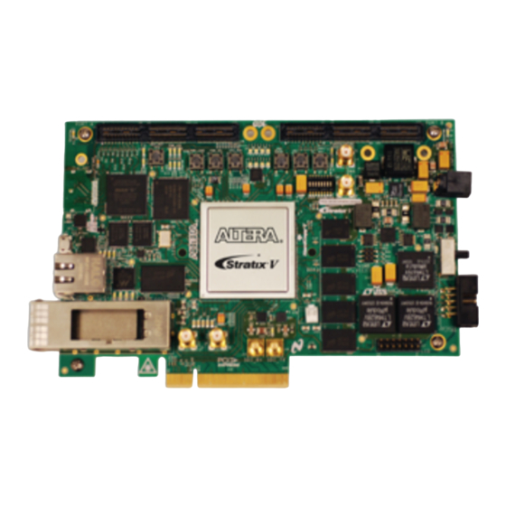 Altera Stratix V GX FPGA Quick Start Manual