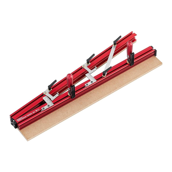 Woodpeckers PRECISION TAPER JIG Owner's Manual