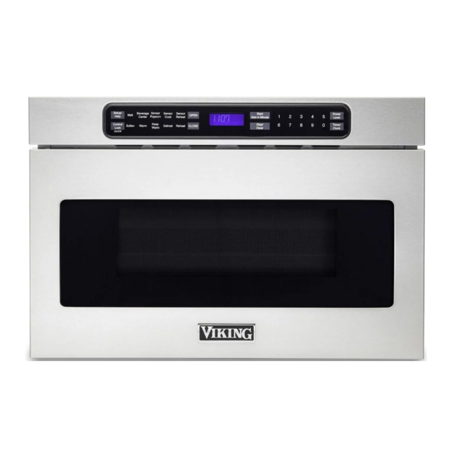 Viking DrawerMicro VMOD5240, CVMOD5240 - Oven Manual
