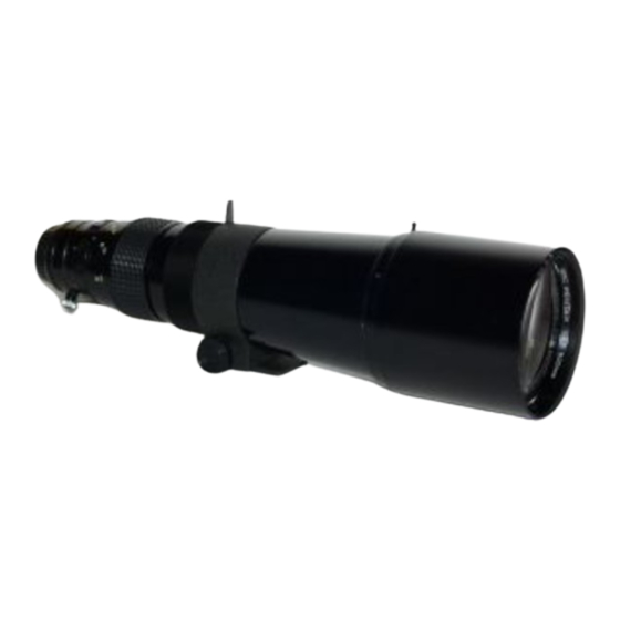 Pentax SMC 500mm Operating Manual