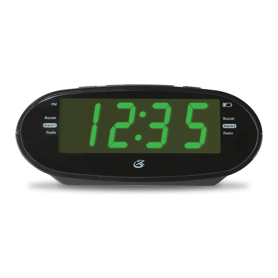 gpx alarm clock manual