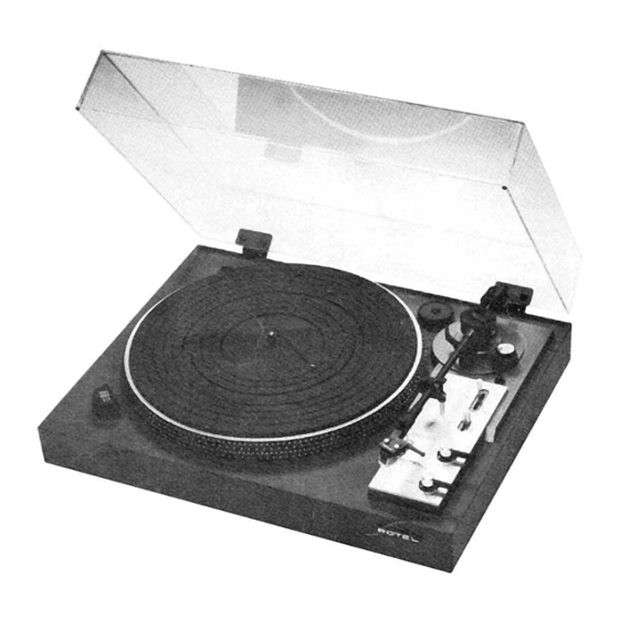 Rotel RP-6400 Owner's Manual