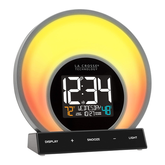 User Manuals: La Crosse Technology SOLUNA Alarm Clock