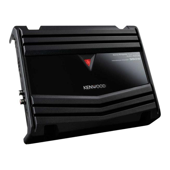 Kenwood KAC-5205 Instruction Manual