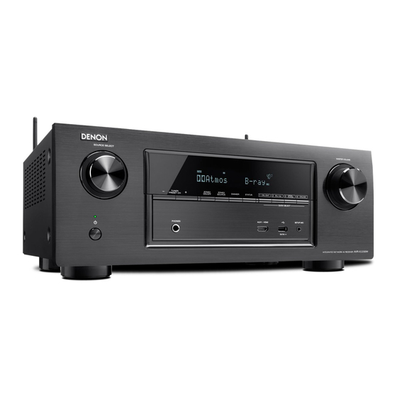 Denon AVR-X3200W Quick Start Manual